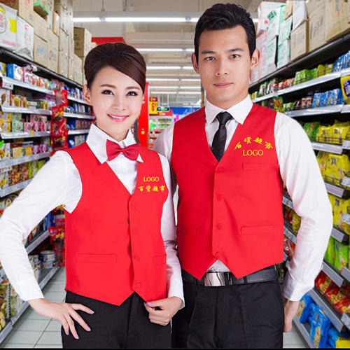 超市工作服马甲 超市工作服马甲