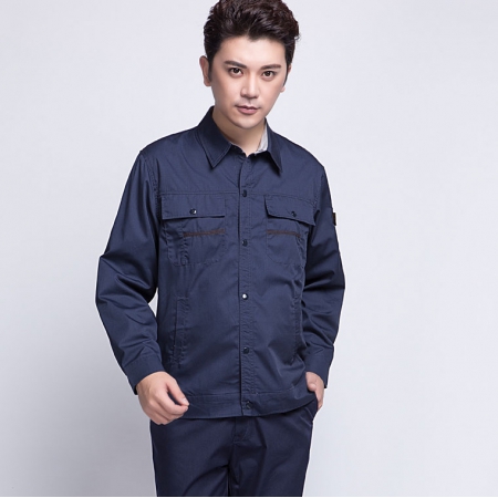 藏青色汽车维修工作服