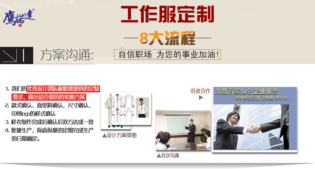 浅灰拼绿色夏季工作服AE217(图7) 工作服定做第1步选择合适方案沟通